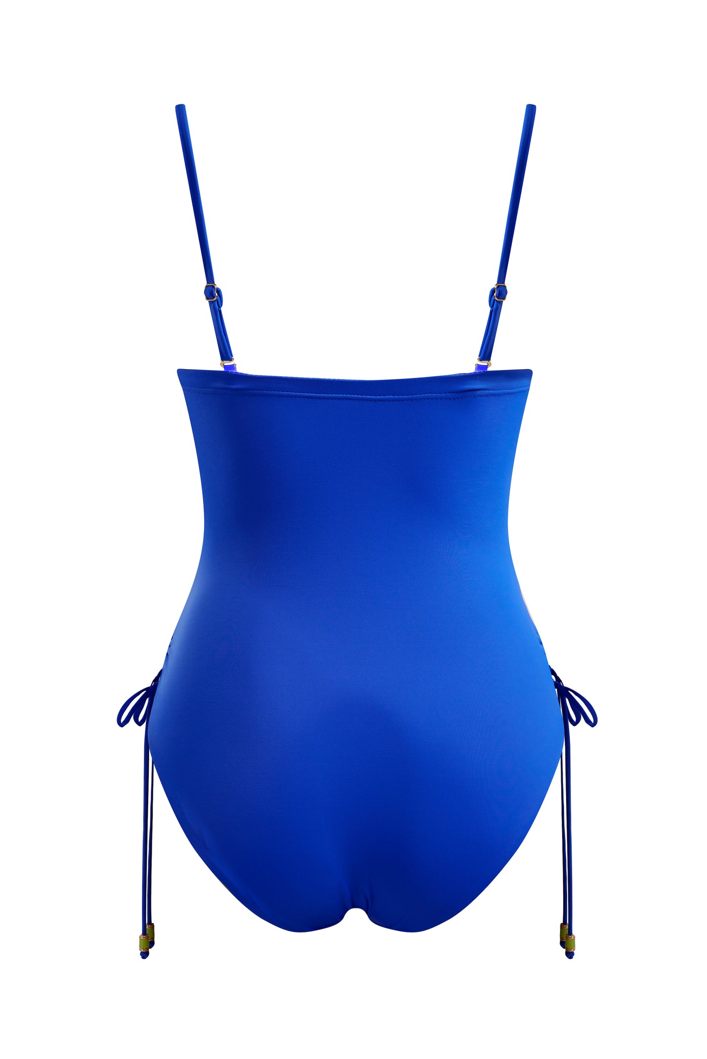 Ruched Side Swimsuit Blue