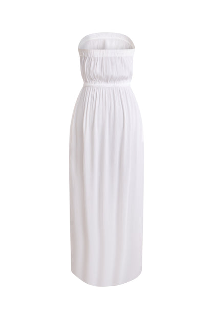 Strapless Beach Dress White