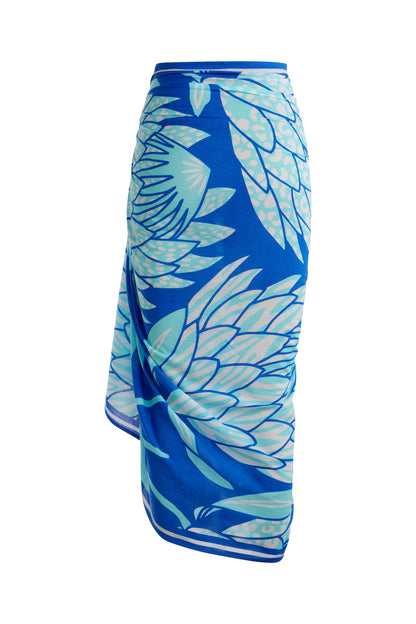 Sarong Blue Protea