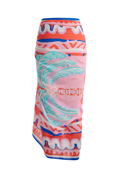 Sarong Pink Palm