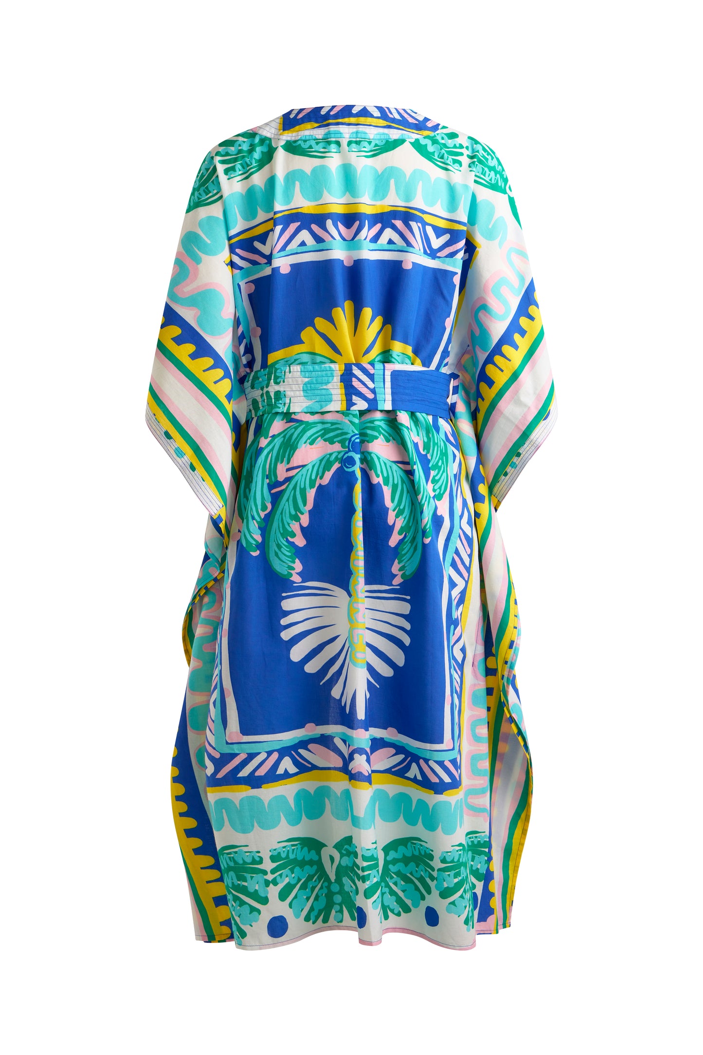 Relaxed Fit Beach Robe Blue Palm
